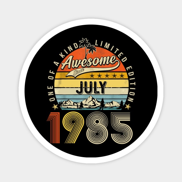 Awesome Since July 1985 Vintage 38th Birthday Magnet by Gearlds Leonia